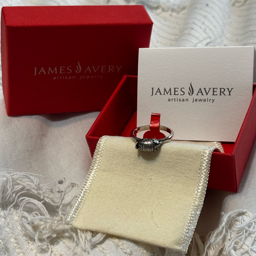 James Avery Silver Armadillo Ring